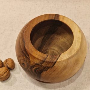 Miska ořech buclatá 16 x 10 cm